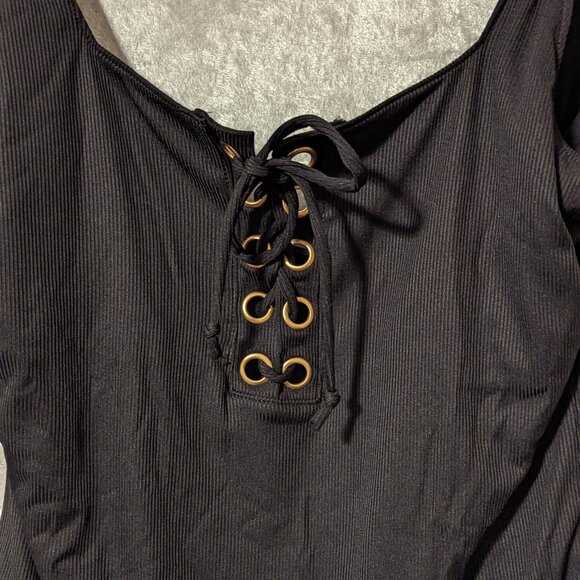 Fashion Nova Caroline Lace Up High-Rise Bathing Suit NWT - Picture 7 of 10